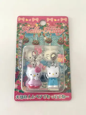 지역 한정 키티 초레어 하코네 베고니아원 지퍼 마스코트 키티&다니엘