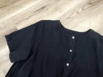 nest Robe 네스트로브 프론트 오픈 A라인 원피스 블랙