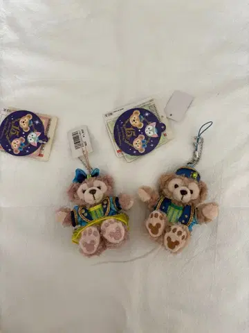 더피 & 셰리 메이 봉제 인형 키링 디즈니씨 15주년