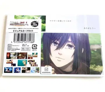 진격의 거인 10 YEARS JOURNEY 비주얼 카드 세트 9개의 거인