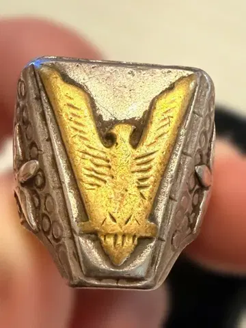 빈티지 빅토리 WW2 이글 밀리터리 실버 반지