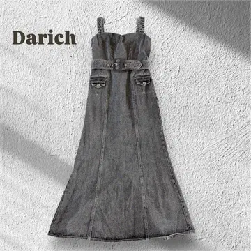 [ 새상품급 ] Darich 바디라인 데님 원피스