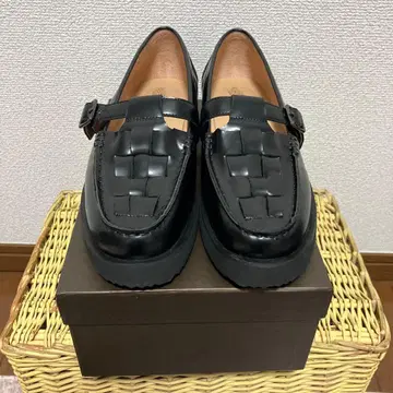 T 스트랩 메쉬 로퍼