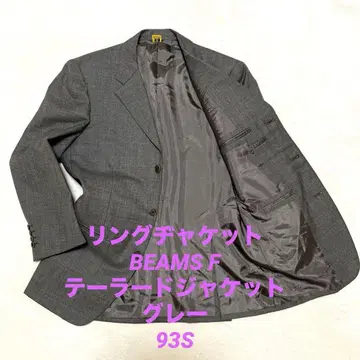 BEAMS F 링자켓 테일러드 자켓 그레이 93 S