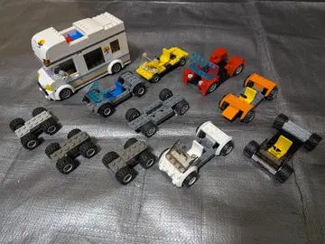 레고 자동차 11대 타이어 휠 의자 핸들 부품 분리를 위한 풀백