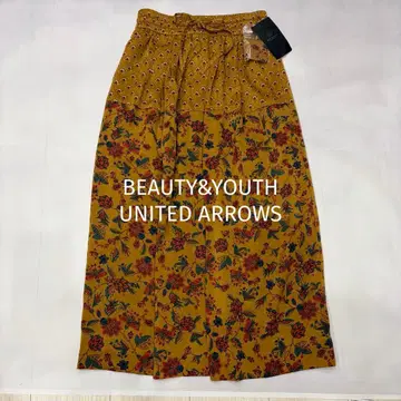 뷰티 앤 유스 꽃무늬 롱 스커트 아라베스크 FREE