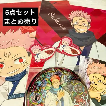 주술회전 시부야 사건 스쿠나 클리어 파일 아크릴 스티커 묶음 판매 코스