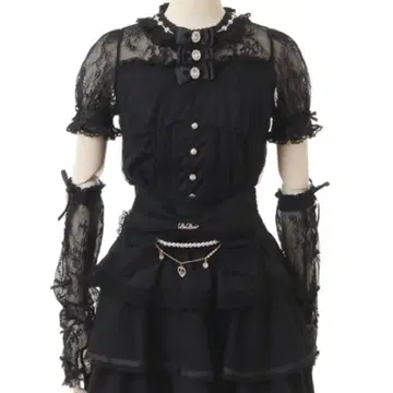 리즈리사 스핀들 레이스 암워머 상의