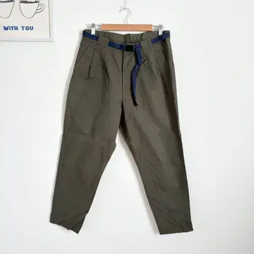 플라보아 이지 팬츠 캐주얼 넉넉한 벨트 포함 아웃도어