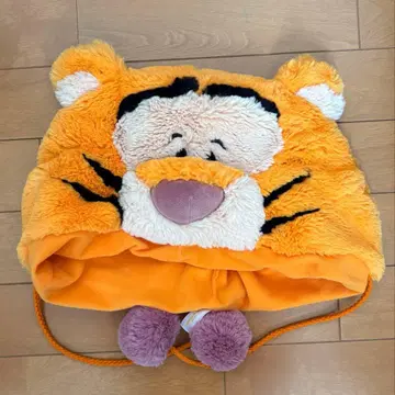 티거 귀 부착 플리스 후드