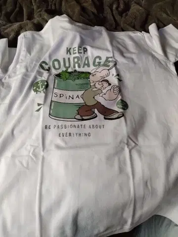 뽀빠이 T셔츠 KEEP COURAGE