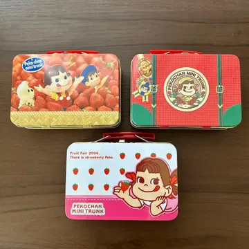 후지야 페코 후르츠 미니 트렁크 케이스 3개 세트