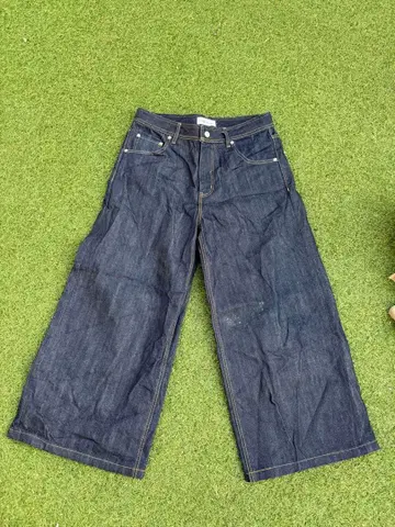 Menes 다크 데님 와이드 레그 팬츠 L 사이즈