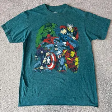구제 의류 마블 어벤져스 그래픽 티셔츠 틸 M 사이즈