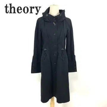 띠어리 모즈 코트 블랙 코튼 2 C5628