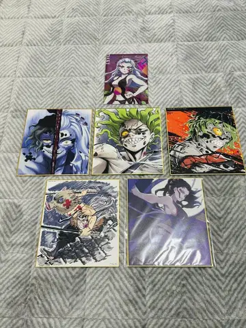 귀멸의 칼날 미니 색지 엽서 규타로 다키 하시비라 이노스케