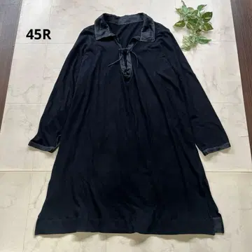 45R 45rpm 코튼 린넨 원피스 BADOU-R 네이비 0