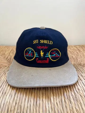 빈티지 캡 자수 투톤