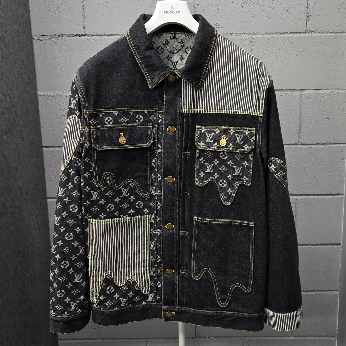 Louis Vuitton DNA Leaf Denim Jacket | Bunjang Global