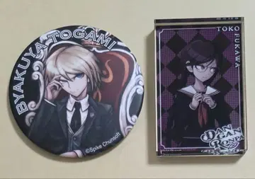 단간론파 15주년 배지 아크릴 블록 토가미 뱌쿠야 후카와 토코