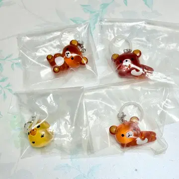 리락쿠마 메지루시 액세서리 클리어 마스코트 참