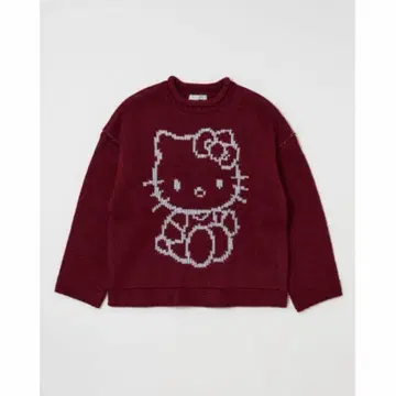 MOUSSY HELLO KITTY CHUNKY 스웨터