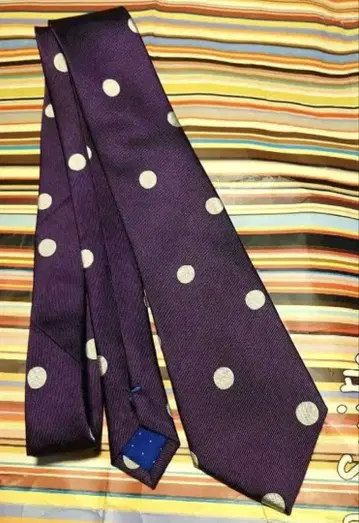폴스미스 Paul Smith 퍼플 도트 넥타이