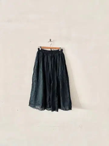 [ 미사용 ] nest Robe 린넨 롱 스커트 인디고 블루