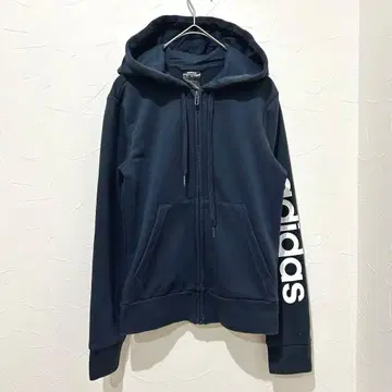 새상품급 [ 아디다스 ] (S) W 리니어 로고 풀 집업 후디