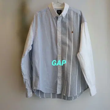 GAP/갭 옥스퍼드 브라난 베어 빅 셔츠 S