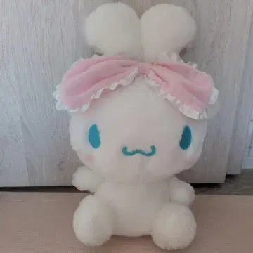 토끼 봉제 인형 리본 포함