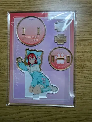 러브 라이브 Liella 몽환룩 걸리시 아크릴 스탠드 캔뱃지 요네메 메이