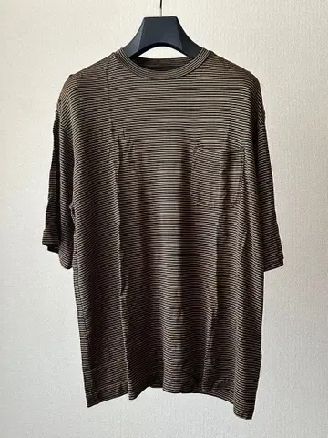 MAATEE&SONS 실크 보더 T셔츠 사이즈 3