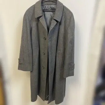 미츠코시 캐시미어 100% 롱 코트 일본제 그레이