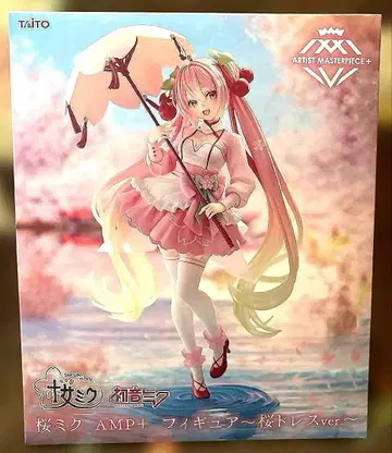 벚꽃 미쿠 AMP+ 피규어 벚꽃 드레스ver 하츠네 미쿠