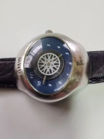 작동품 앤티크 BMW 유니크 다이얼 블루 손목시계