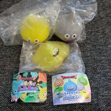 말랑말랑 슬라임 가챠가챠 어둠 속에서 빛나는! 라메로 반짝반짝 3개 세트