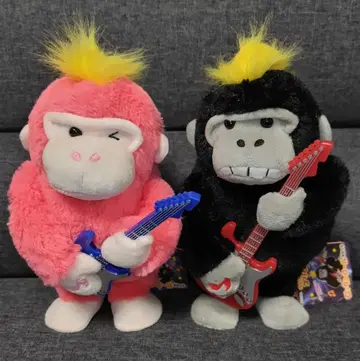 우호우호 고릴라의 고리군 로큰롤 기믹 2종 세트 봉제 인형