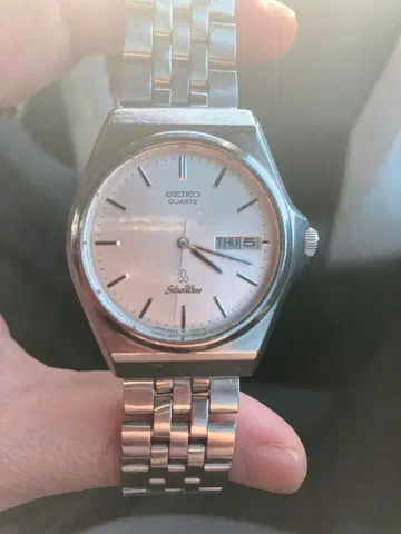 가동품 SEIKO SilverWave 5933-7000 쿼츠 손목시계