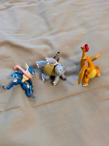 리자몽 거북왕(카멕스) 개굴닌자 3체 세트