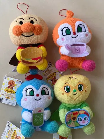 호빵맨 봉제 인형 세트 4체