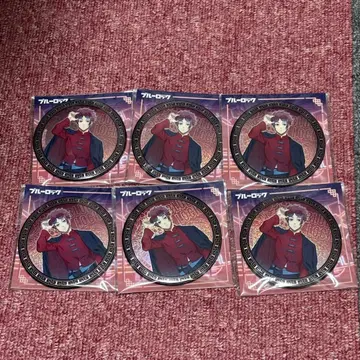 블루 록 이토시 사에 neon 차이나 빅 홀로 캔뱃지 76mm