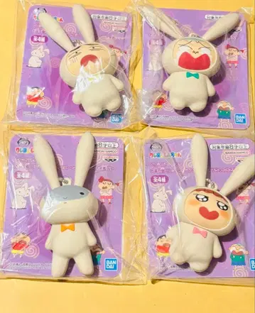 짱구는 못말려(크레용 신짱) 귀가 움직이는 실리콘 마스코트 전 4종