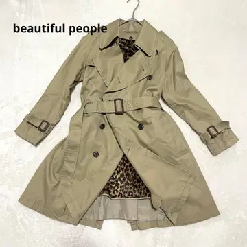 뷰티풀피플 트렌치코트 라이너 포함 표범 무늬 레오파드 140