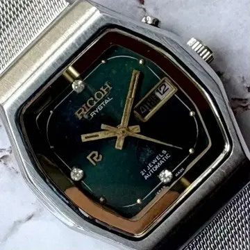 리코 오버홀 완료 데이데이트 자동 와인딩 빈티지 70S 모스그린