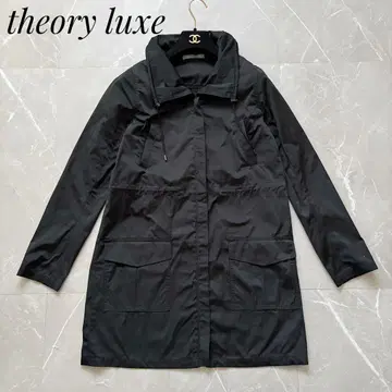 theory luxe 라이트 미들 허리 드로 코드 모즈 코트