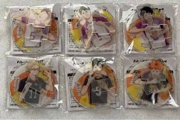 카레메시 하이큐 아크릴 스탠드 전종 6개 세트 컴플리트 닛신