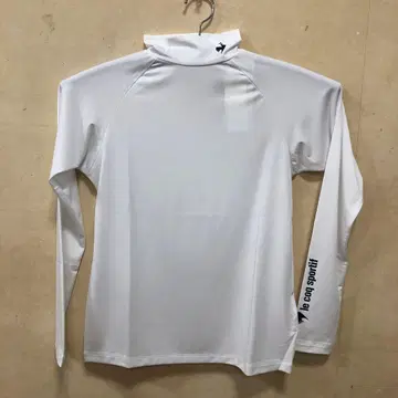 le coq sportif 남성용 골프 화이트 긴팔 언더셔츠