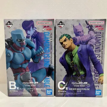 제일복권 죠죠 B상 클레이지 다이아몬드 C상 카와지리 코사쿠 피규어