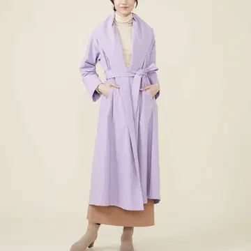 Sybilla 시빌라 숄카라 코트 라벤더